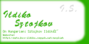 ildiko sztojkov business card